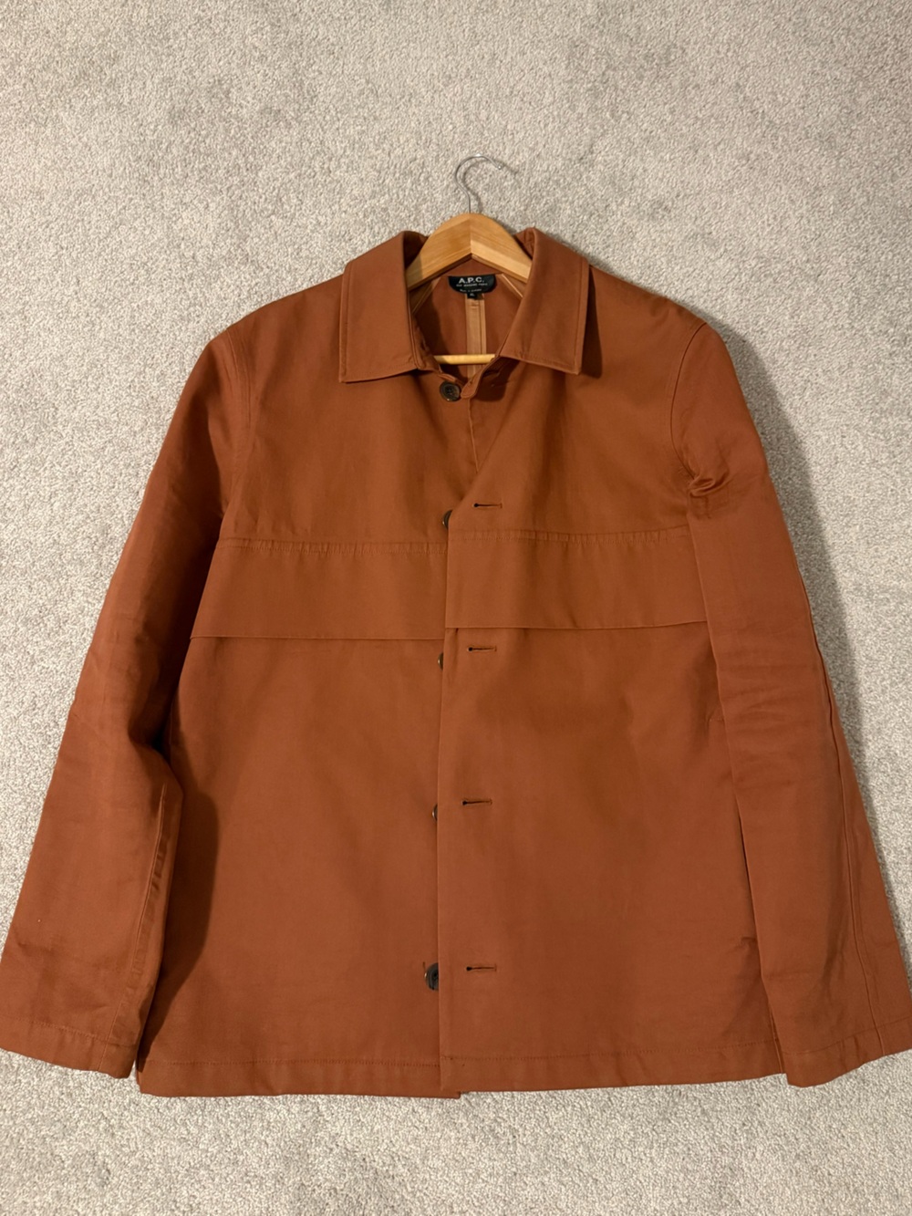 A.P.C. Oversized Jacket in Rust